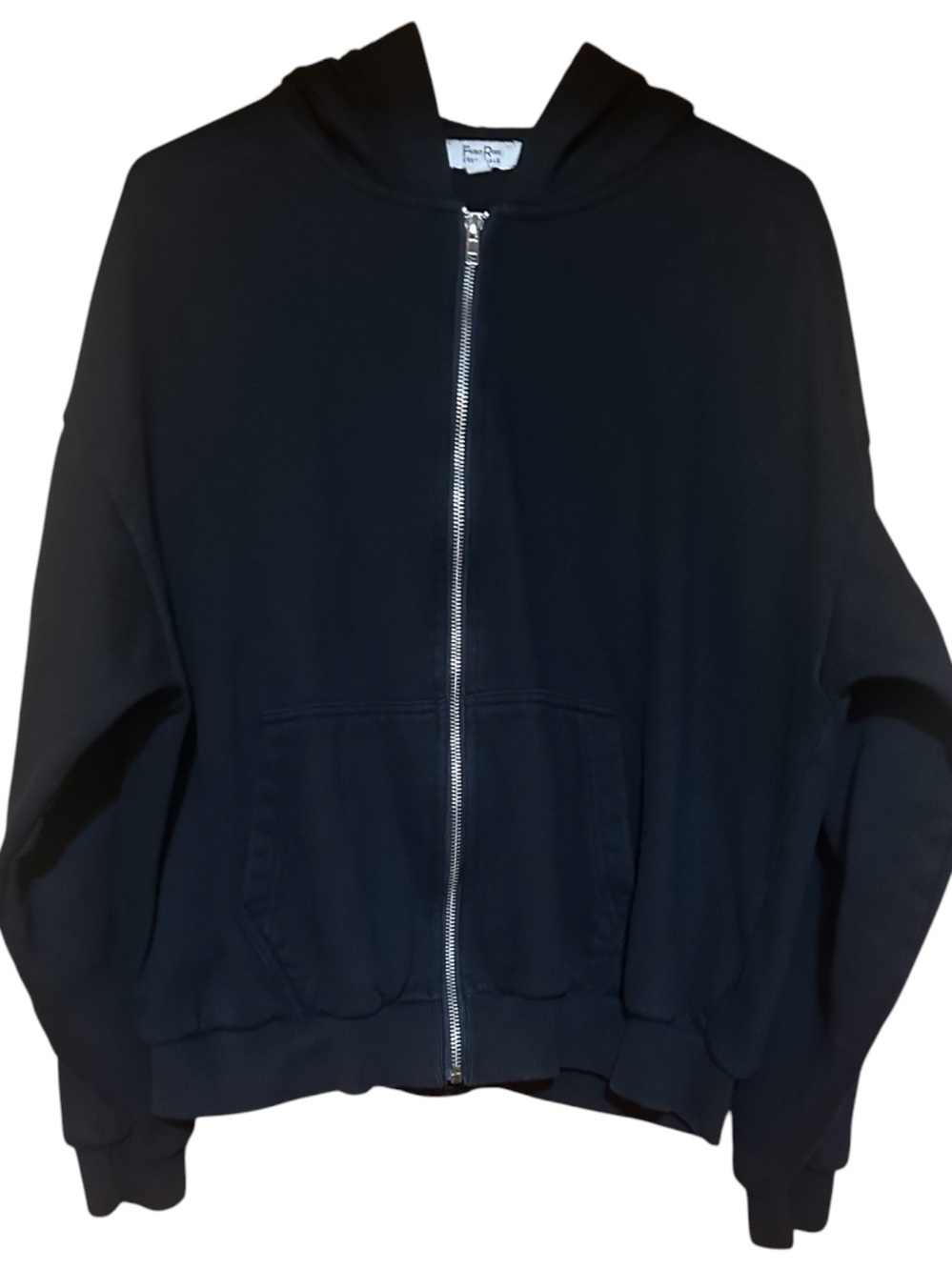 Faded Rose Black Zip-Up Hooded Jacket - Unknown Brand